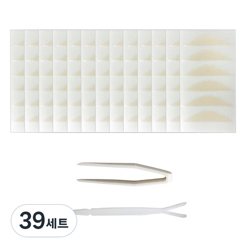 다크니스 레이스 쌍꺼풀 테이프 반달형 39회분, 베이지, 39세트