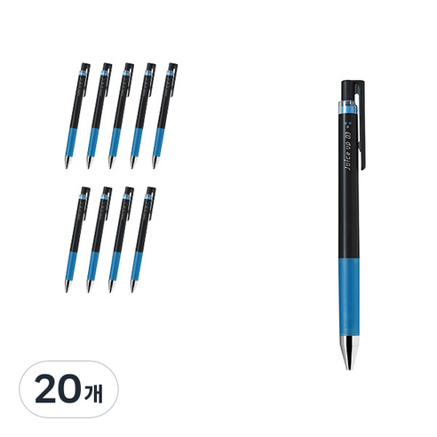 파이롯트 쥬스업 젤잉크펜 0.3mm LJP-20S3, 라이트블루, 20개