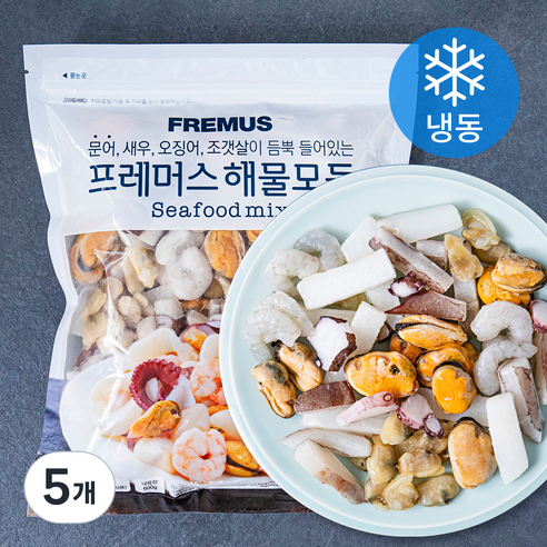 프레머스 해물모둠 (냉동), 600g, 5개