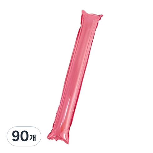 마켓감성 무패턴 치어스 풍선막대, 핑크, 90개