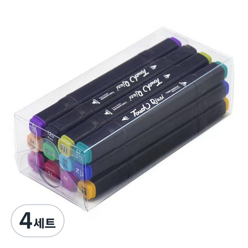 마커펜 Q4 12색 세트, 4세트