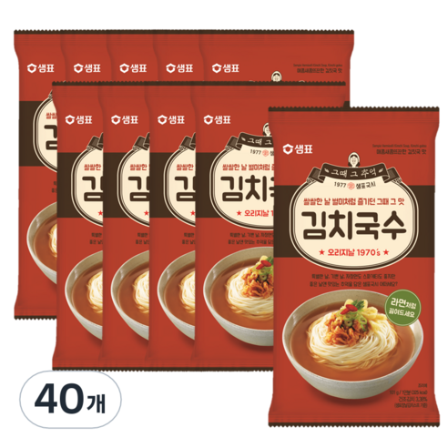 샘표 김치국수, 101g, 40개