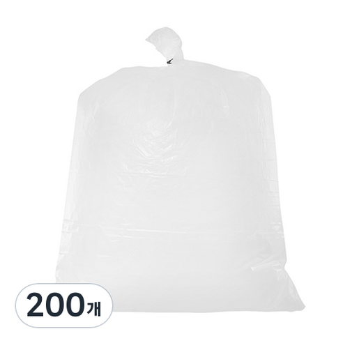 베로나 평판 분리수거 쓰레기봉투 투명, 100L, 200개