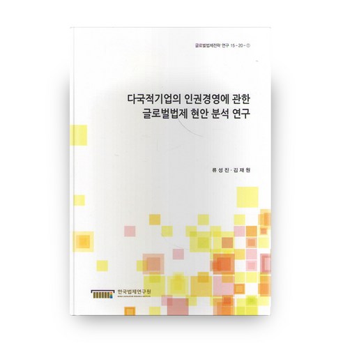 다국적기업의 인권경영에 관한 글로벌 법제 현안 분석 연구, 한국법제연구원