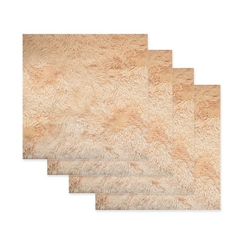 대한 플러피 퍼 배경천 소형 40 x 50 cm BF-022, BF-022(오렌지), 4개