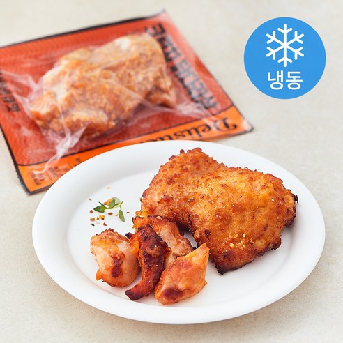 딜리스틱 크런치 닭다리살 매콤바비큐맛 (냉동), 90g, 5개