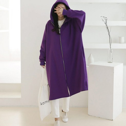 난로후드 집업원피스 임부복