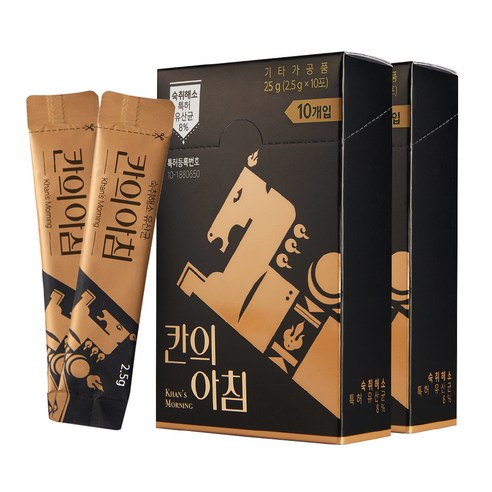 칸의 아침 유산균 숙취해소제, 20개, 2.5g