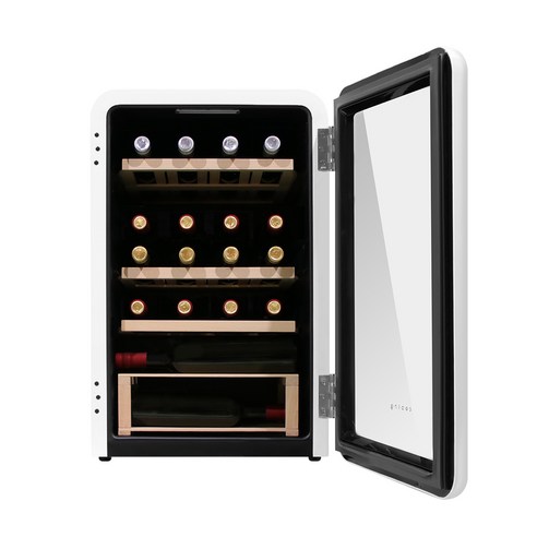 최상의 와인 보관을 위한 쿠잉전자 레트로 와인셀러 WC-20