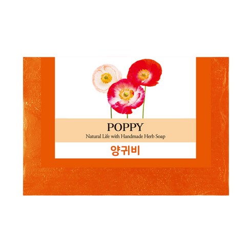 프로방스 내추럴 허브비누 양귀비 꽃향, 100g, 1개