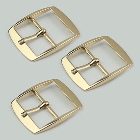 마다꾸미 가방 끈 장식 DIY 공예 H형 버클 32mm 3p, 골드(버클), 1세트