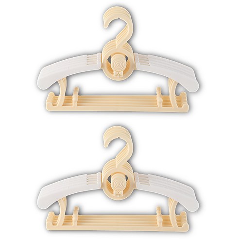 잇곰 아동용 미끄럼방지 옷걸이, 10개, 옐로우