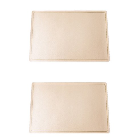 북유럽 스타일 가죽 방수 및 오일방지 식탁매트 2p, 02, 30 x 45 cm
