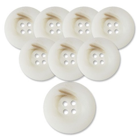 동대문단추왕 무광 코트 가디건 단추 15mm, 화이트브레인, 8개