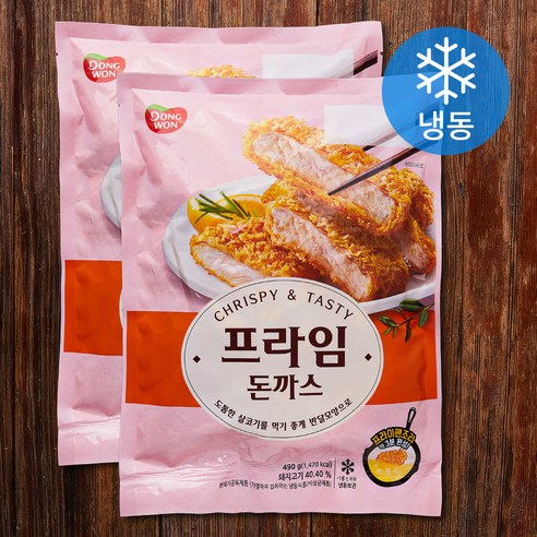 동원 프라임 돈까스 (냉동), 490g, 2개
