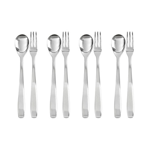 해모 밀러 티스푼 4p + 티포크 4p, 1세트, 스푼 4p + 포크 4p