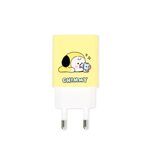 라인프렌즈 BT21 듀얼 고속 충전 USB C타입 어댑터 PD 3.0 20W, CHMMY, 1개