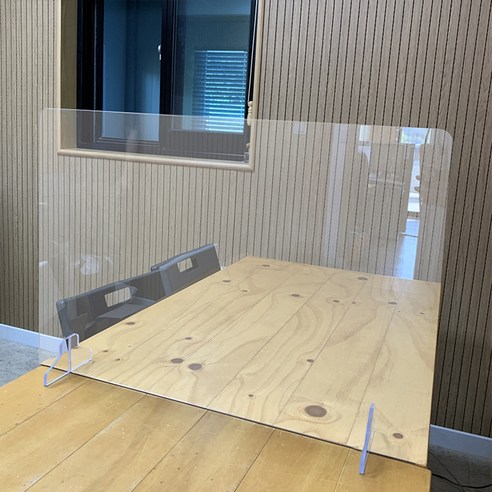 안전한 식사를 위한 필수품, 방탄 아크릴 비말 식당 테이블 칸막이 대형아크릴판