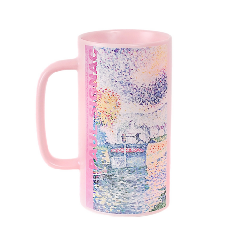 클라보 아트 롱 머그컵 500ml, 시냐크 핑크, 1개