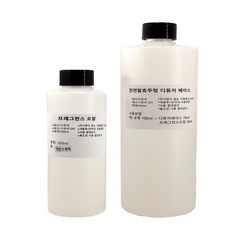 제로캔들 프래그런스 오일 200ml + 디퓨저 베이스 500ml 세트, 가든스윗피