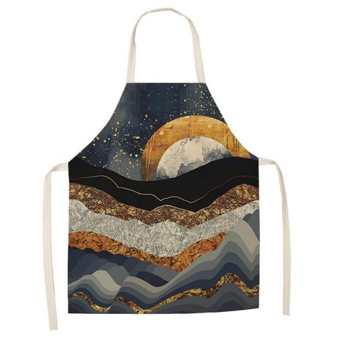에이홉 풍경 일러스트 앞치마 68 x 55 cm, IT-40, 1개
