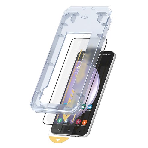 고부기 이지커버 고강도 풀커버 투명 강화유리 휴대폰 액정보호필름 2p 세트, 1세트