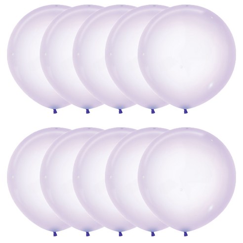 셈퍼텍스 60cm 대형풍선, 크리스탈파스텔 라일락, 10개