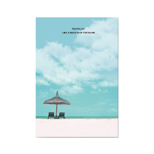 블럭마트 해변가 캔버스 그림 TYPE4