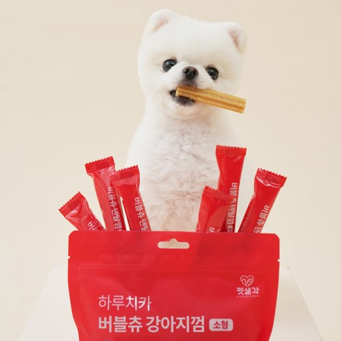 양치질 No! 펫생각 버블츄로 간편하게 강아지 구강 건강 지키세요!