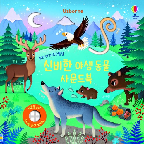 Usborne 우리 아기 오감발달 신비한 야생동물 사운드북, 어스본코리아, 샘 태플린