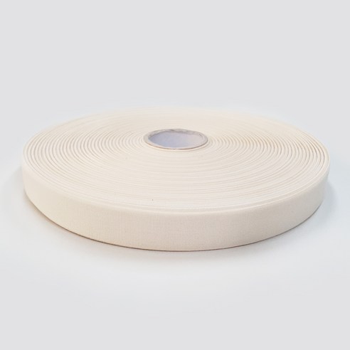 JSTrading 무지 면 라벨 테이프 20mm, 내추럴생지, 1개