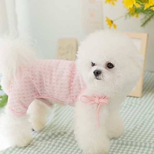 쁘띠도그 강아지 라운지 올인원 DA029, 핑크