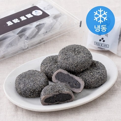 청사초롱 블랙찰떡 (냉동), 60g, 5개입, 1개