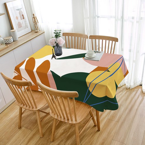 페어링 북유럽풍 모란디컬러 린넨 식탁보, ZB302, 4인용(140 x 180 cm)