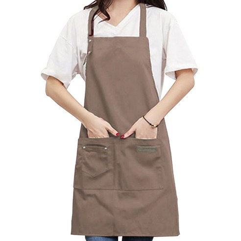 아그노 바리스타 카페 앞치마, 브라운, 1개