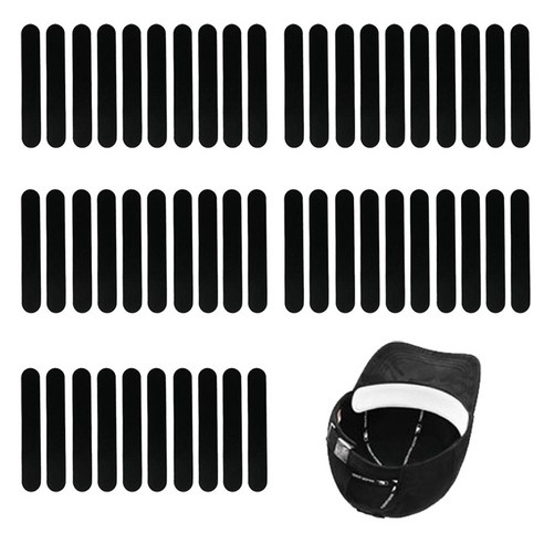 살림즈 모자 오염 땀 흡수 패드 50p, 블랙