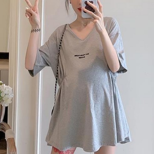 언헤브 셔링 포인트 임부 티셔츠