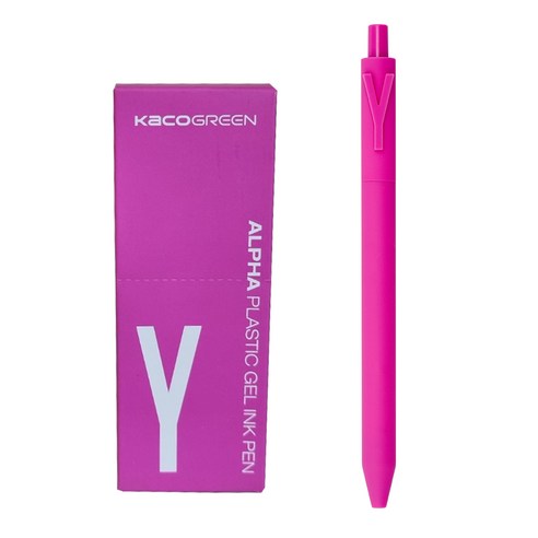 카코 알파 소프트 중성 젤펜 0.5mm, 알파벳 Y, 10개