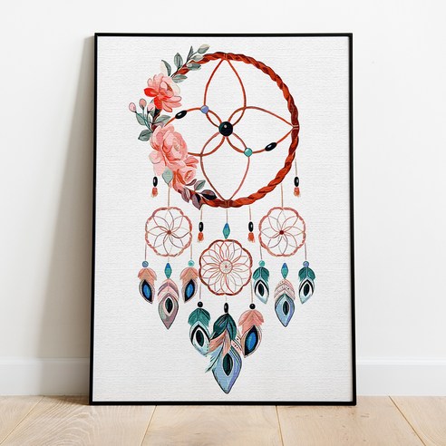 플레이어바웃 DIY 명화 그리기 세트 40 x 50 cm, 드림캐쳐 장미 (MG047)