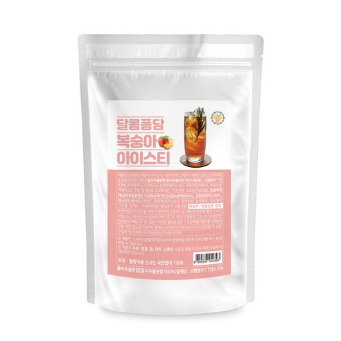 달콤퐁당 복숭아 아이스티 파우더, 500g, 1개, 1개입