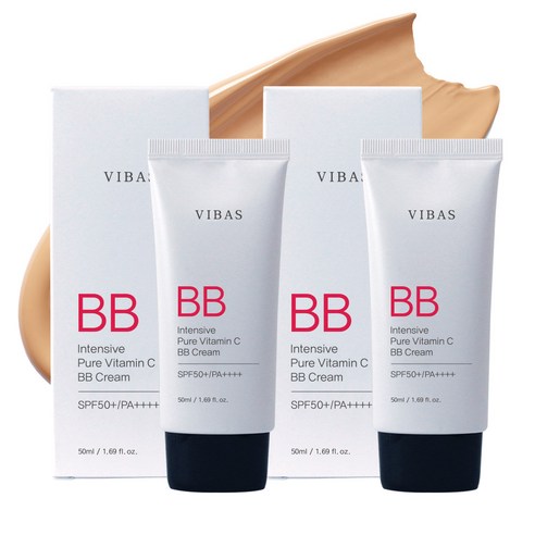 비바스 인텐시브 퓨어 비타민C 비비크림 SPF50+ PA++++ 50ml, 23호, 2개