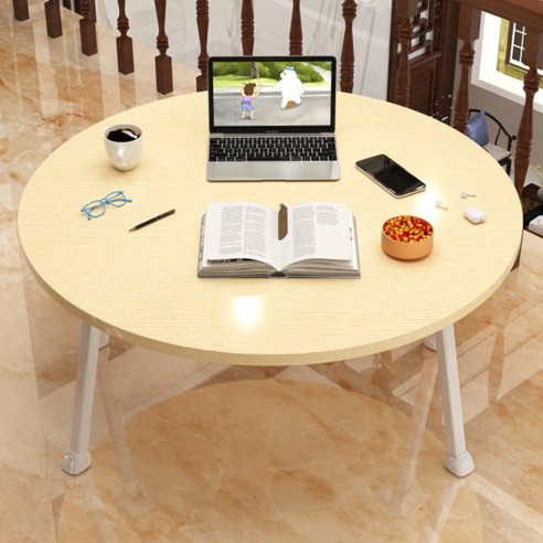 솔룸 원형 접이식 테이블 60 x 29 cm, 옐로우
