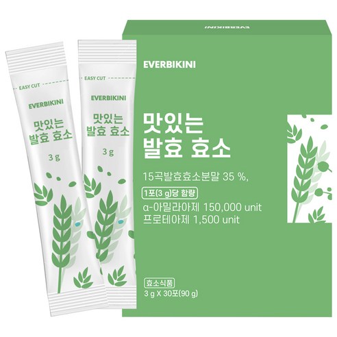 에버비키니 15곡물 맛있는 발효 효소 30p, 1개, 90g