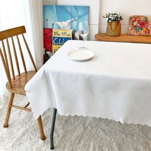 파티블리 백색 테이블보 100 x 160 cm, 1개