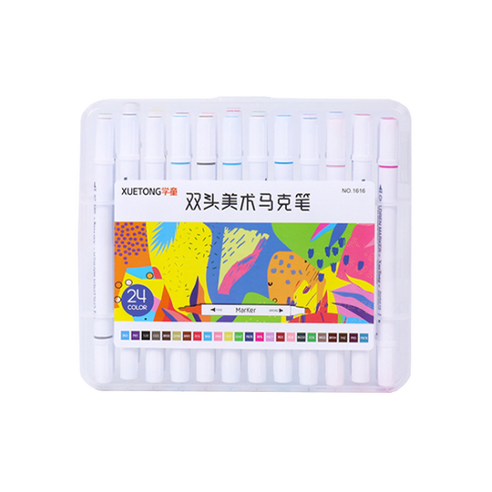 동아PMS 트윈 사인펜 마카 24색, 혼합색상, 1개