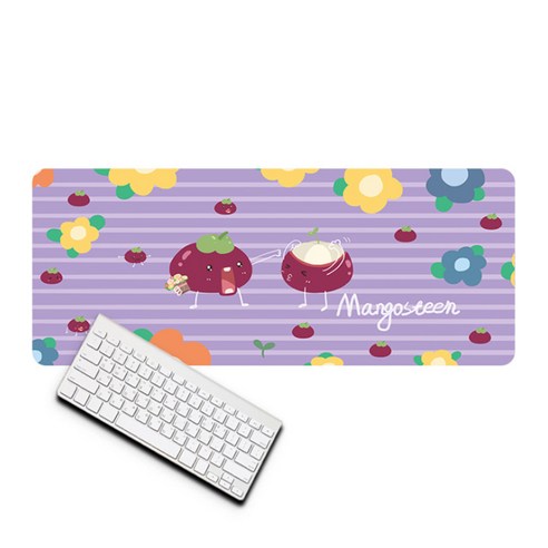 큐티후르츠 마우스장패드 30 x 80 x 0.3 cm, 망고스틴, 1개