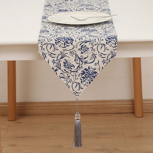 빈테리어 인테리어 포인트 태슬 테이블러너, 11, 30 x 200 cm