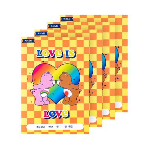 루카랩 케어베어 초등용 독서노트 4p 세트, 1세트, 체커보드