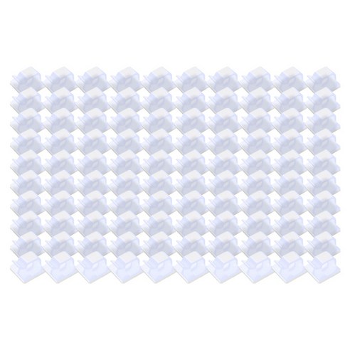 마켓플랜 다용도 선정리 클립, 100개, 화이트