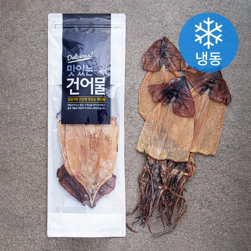 해맑은푸드 부드러운 마른오징어 (냉동), 450g(중, 5미), 1개